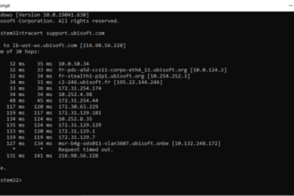 Cara traceroute