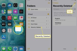 Cara mengembalikan notes yang terhapus di iphone