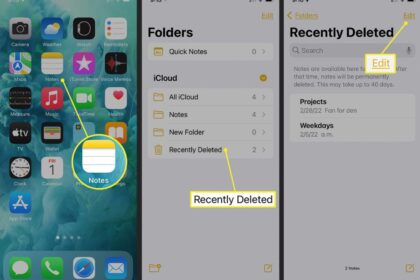 Cara mengembalikan notes yang terhapus di iphone