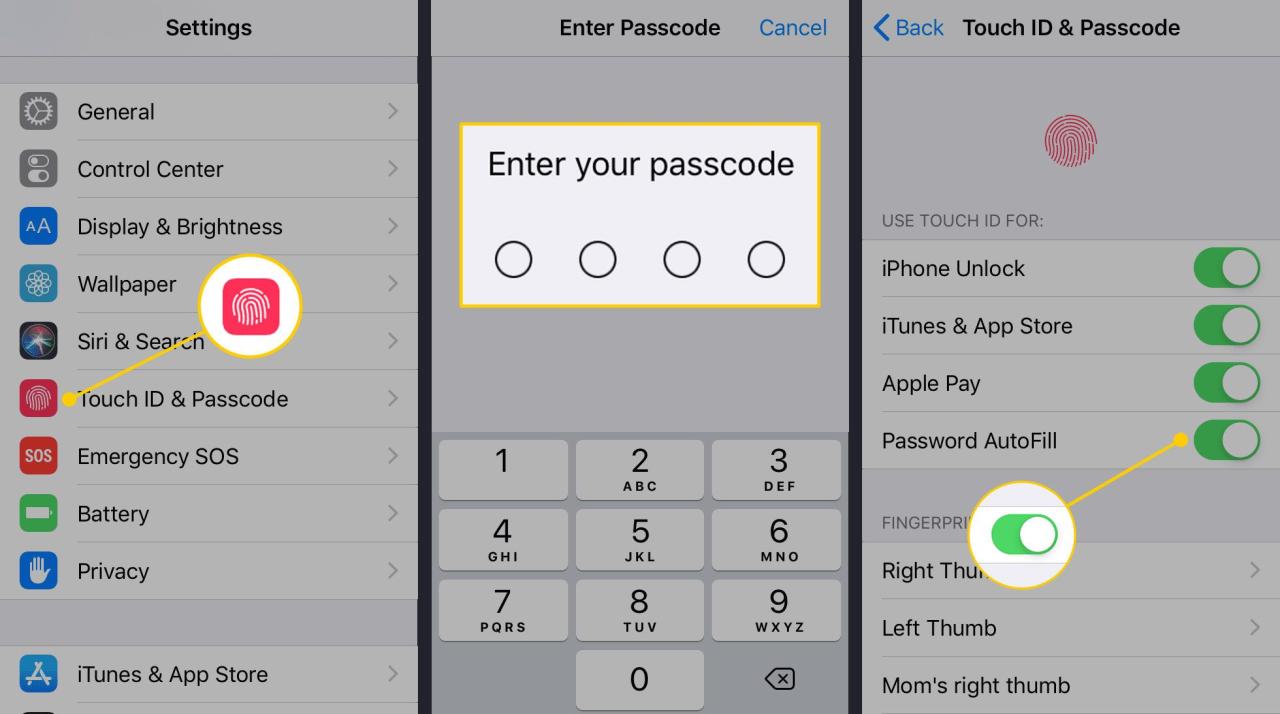 Password screen settings bloccare restrict limits