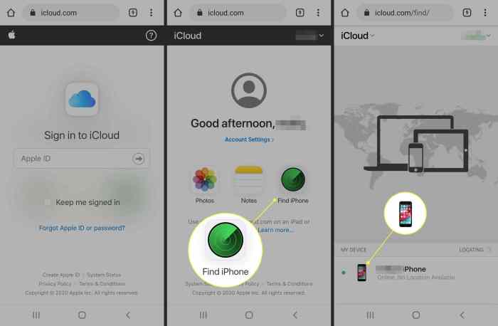 Cara melacak icloud iphone dengan android