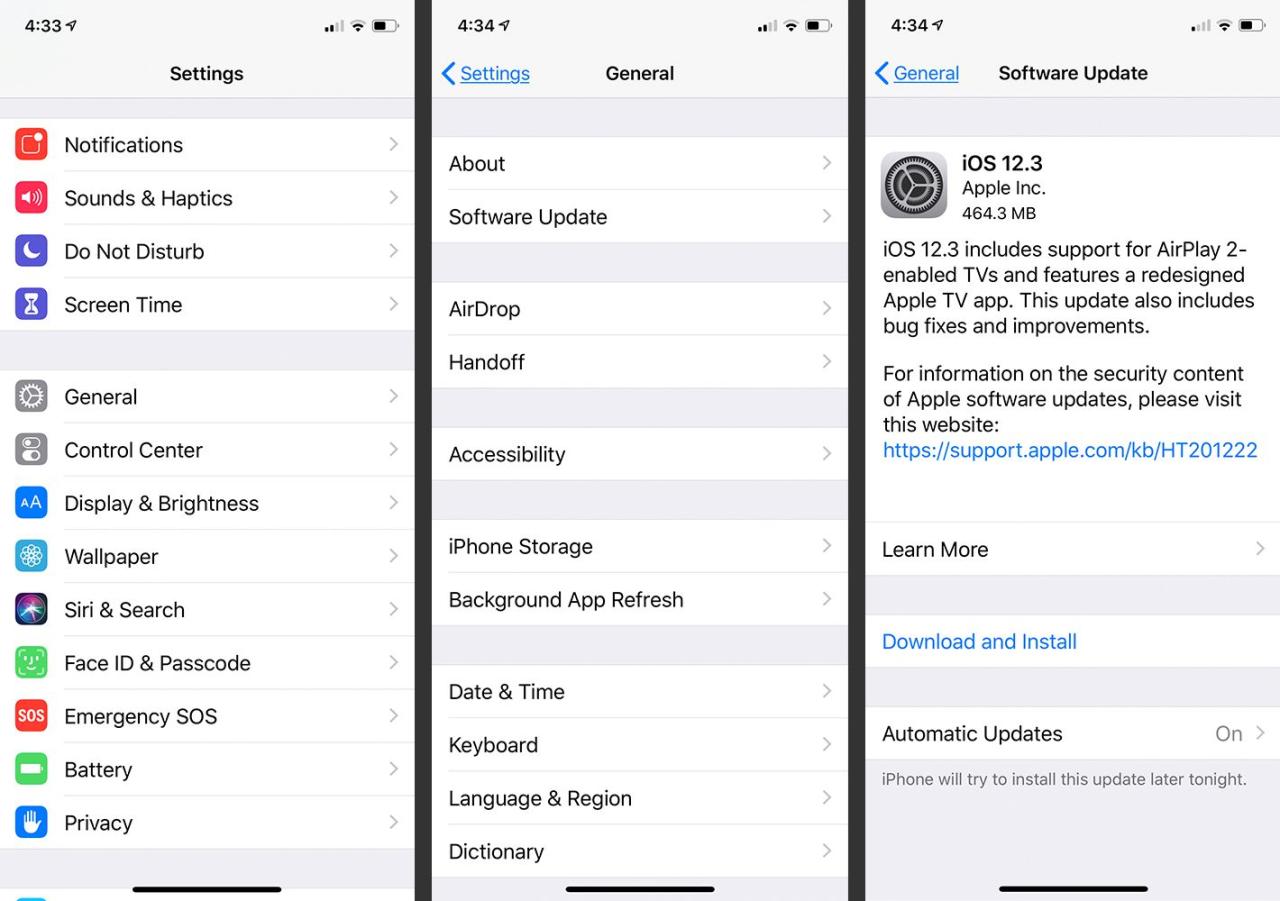 Cara update ios iphone 6