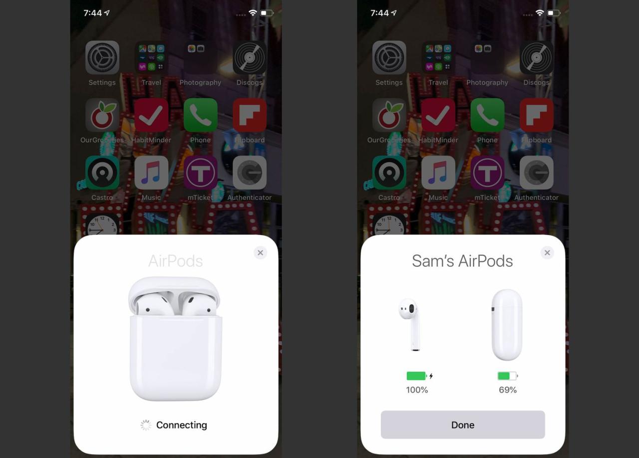 Cara connect airpods ke iphone