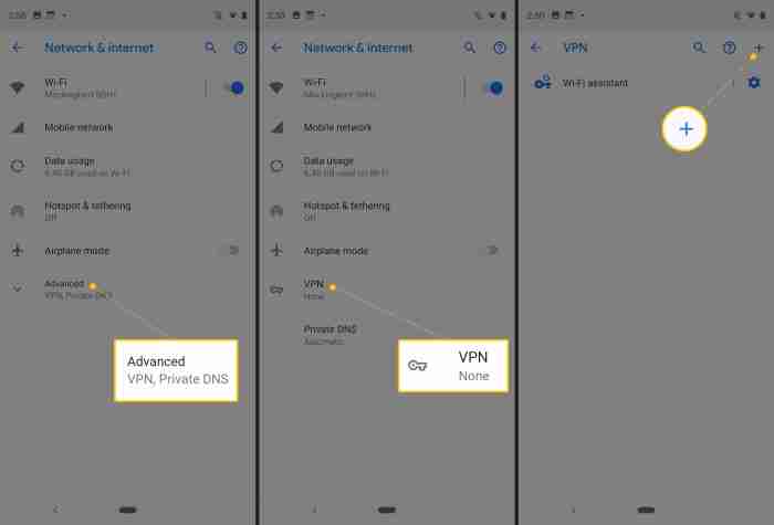 Vpn settings connection pixel s9 connections