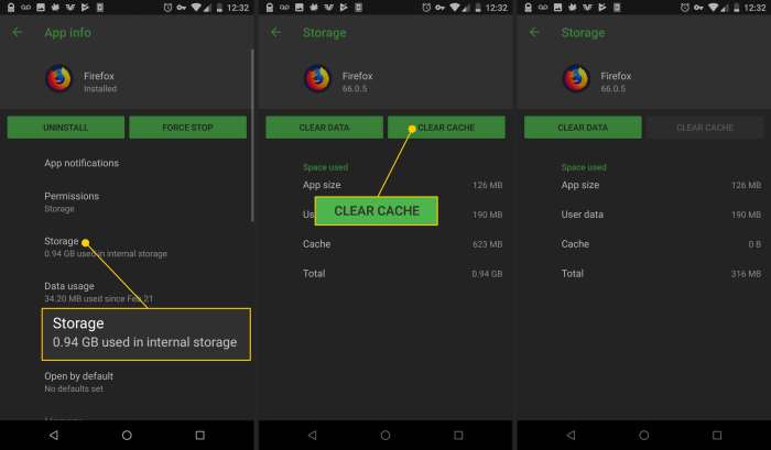 Cara hapus cache android