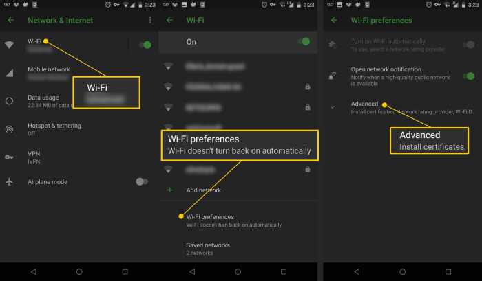 Cara setting wifi 5ghz android