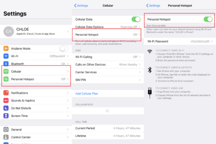 Cara buka hotspot iphone