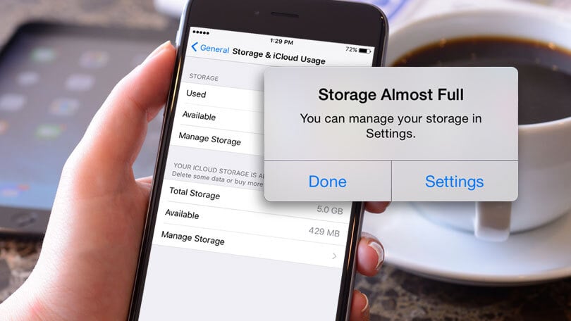 Iphone storage clear