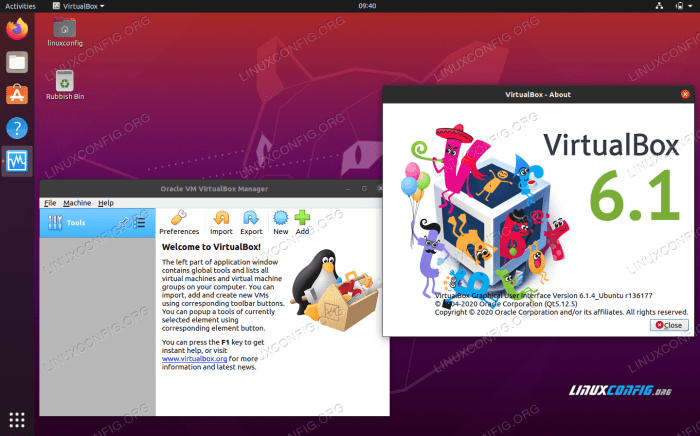 Cara install linux virtualbox