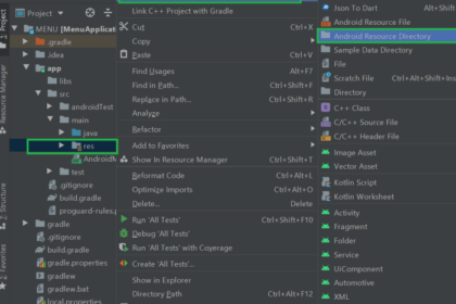 Cara membuat menu di android studio