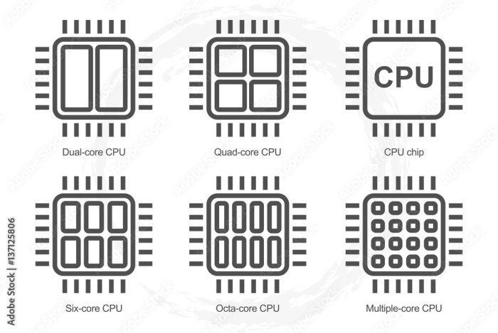 Core octa dual quad processor single