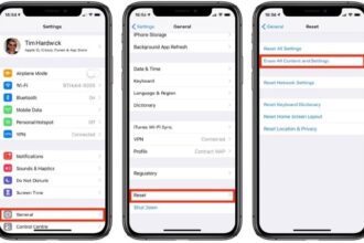 Cara restart iphone ke pengaturan pabrik