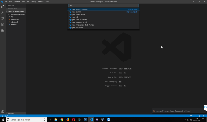 Ftp in visual studio code