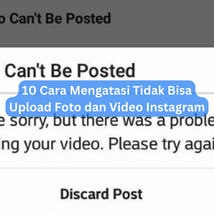 Cara mengatasi instagram tidak bisa upload foto