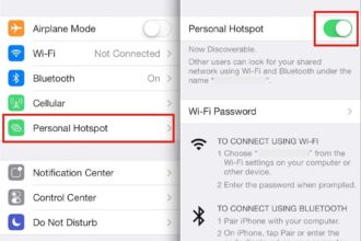 Cara aktifkan personal hotspot di iphone