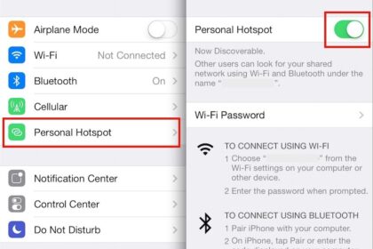 Cara aktifkan personal hotspot di iphone