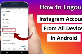 Instagram account devices log other logged device changing password without tap accounts ok logout sign