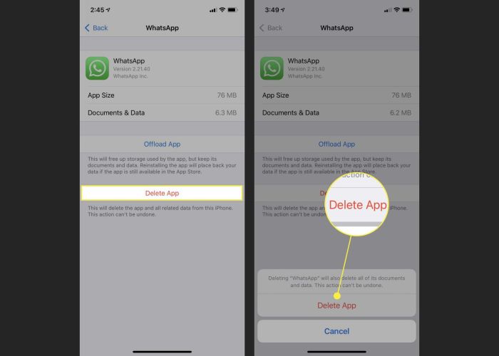 Cara logout whatsapp di android