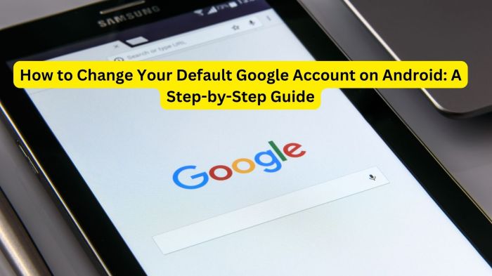 Cara mengganti akun google di android