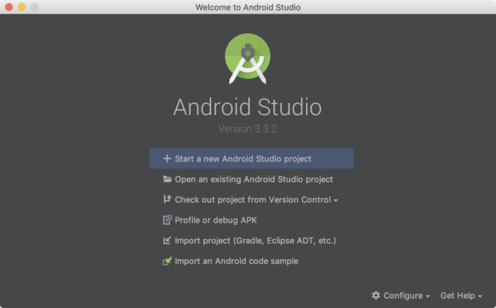 Android studio install installation windows completed studyopedia welcome settings import now dialog box