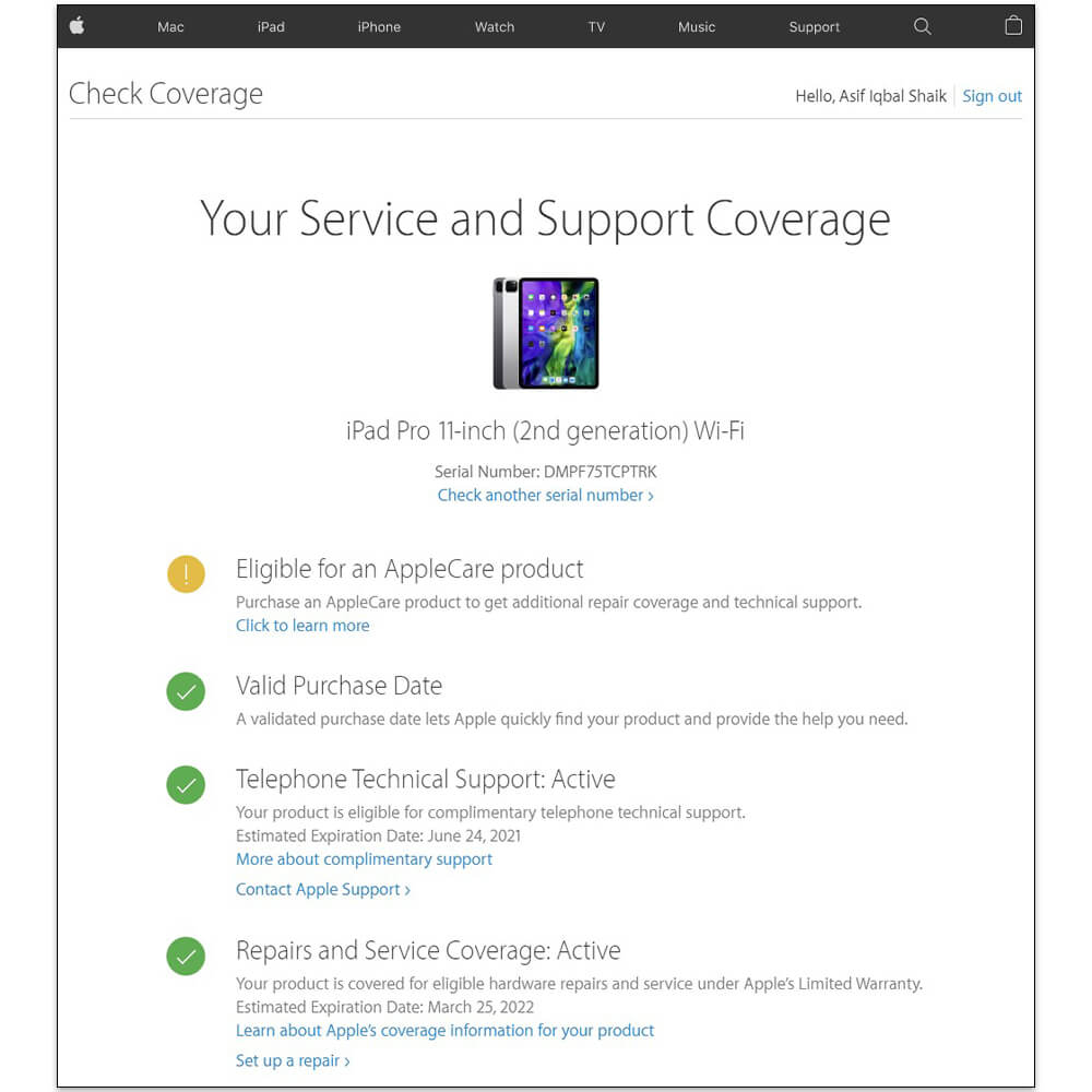 Iphone warranty status check insider business eligible still under if apple liao christina