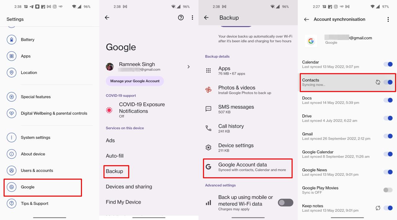 Cara backup kontak iphone ke gmail