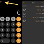 Cara melihat riwayat kalkulator iphone