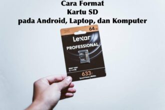 Cara format kartu sd