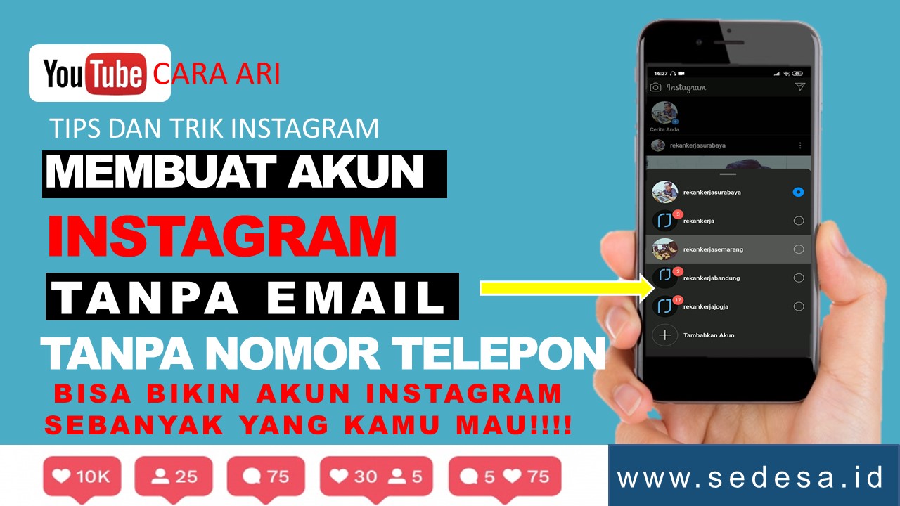 Cara membuat nomor whatsapp di instagram