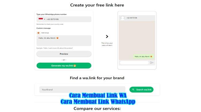 Cara bikin link wa di ig