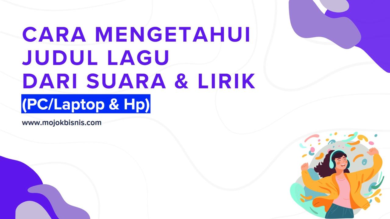 Cara mengetahui judul lagu dari suara online