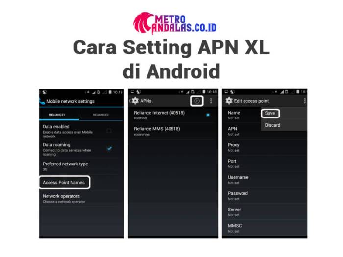 Cara mengaktifkan paket data xl di android