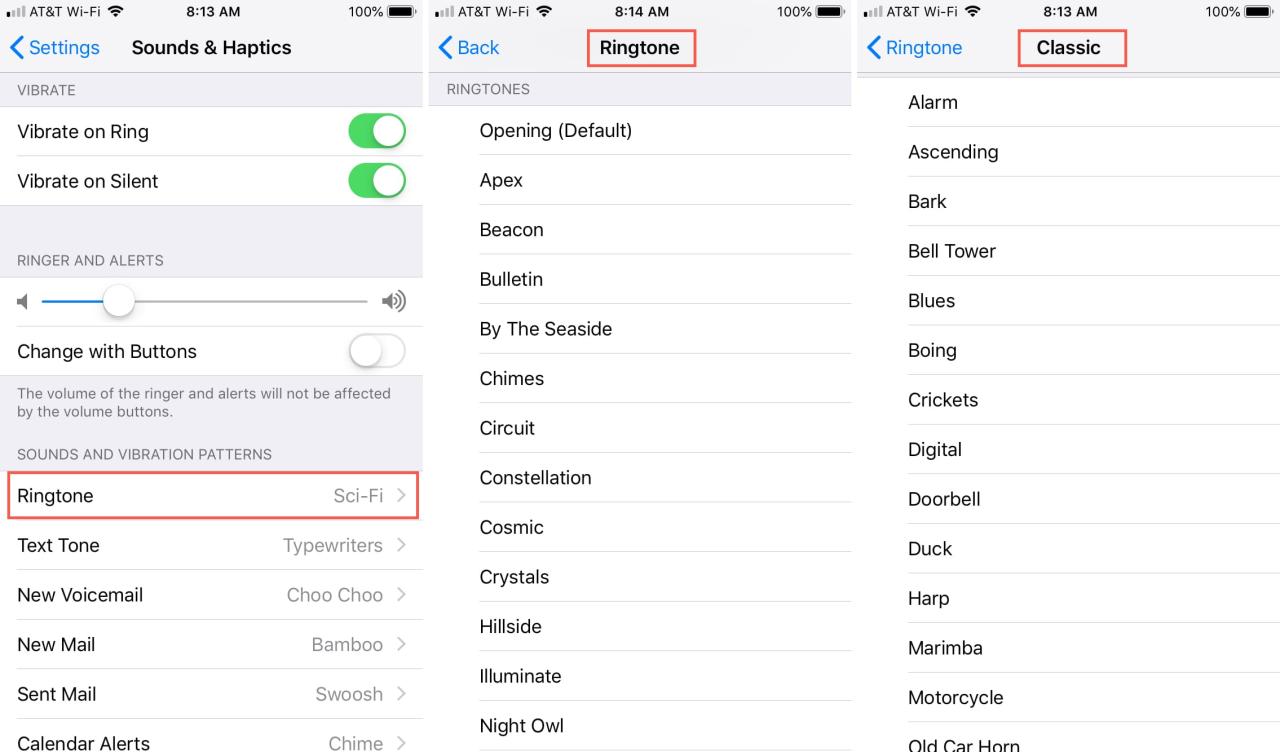 Cara ganti ringtone iphone