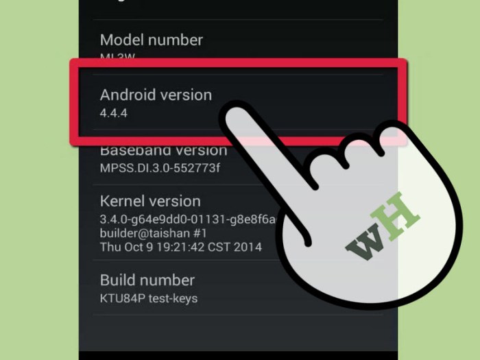 Cara melihat versi android