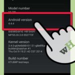 Android version find smartphone tab number show