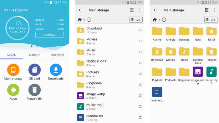 Cara membuka file manager di android