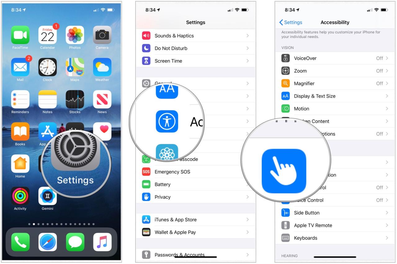 Cara mengaktifkan assistive touch di iphone