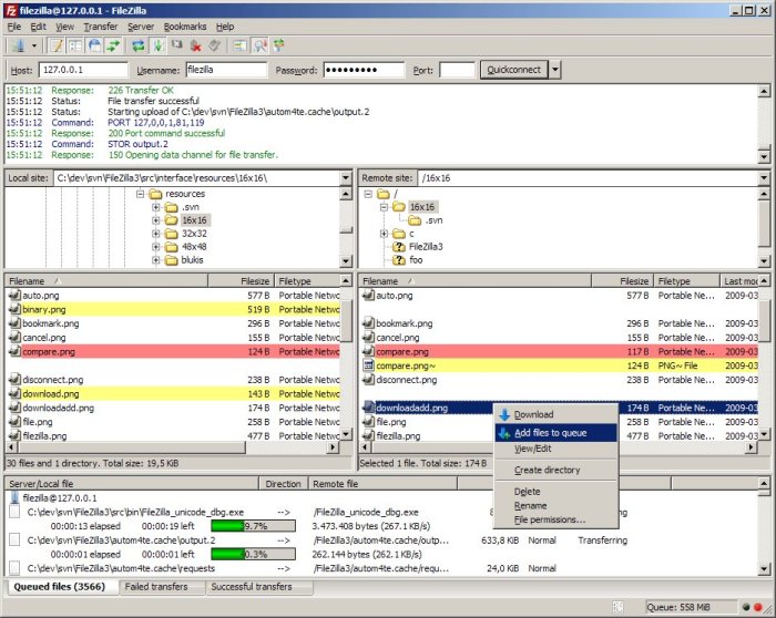 Filezilla ssh key