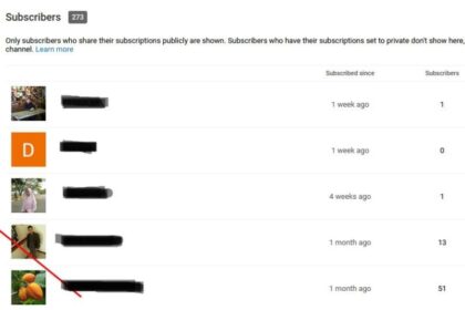 Cara melihat daftar subscriber