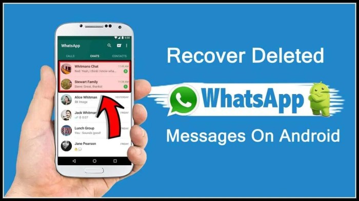 Cara mengembalikan chat whatsapp yang terhapus di android