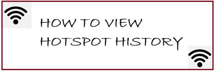 Cara melihat history hotspot android