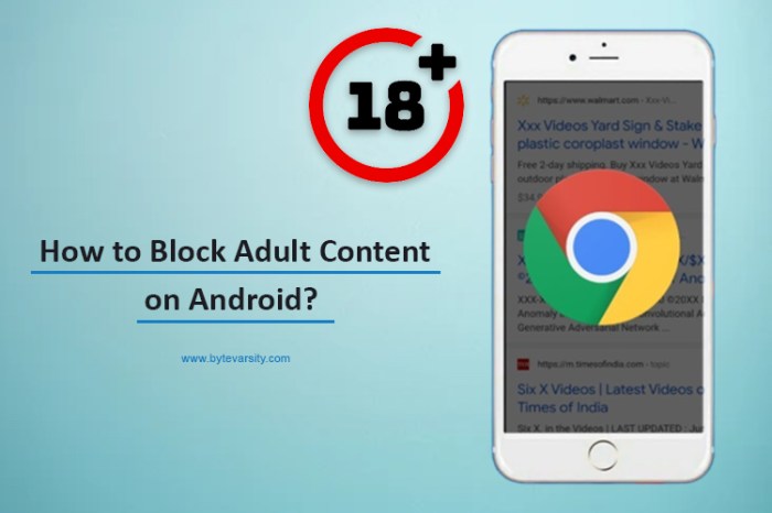 Cara memblokir konten dewasa di google android