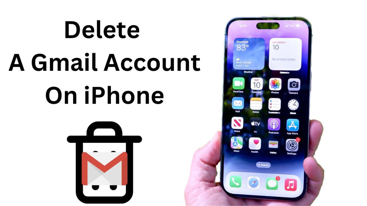 Cara hapus akun gmail di iphone