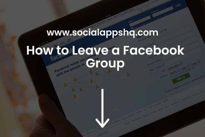 Cara keluar dari grup facebook android