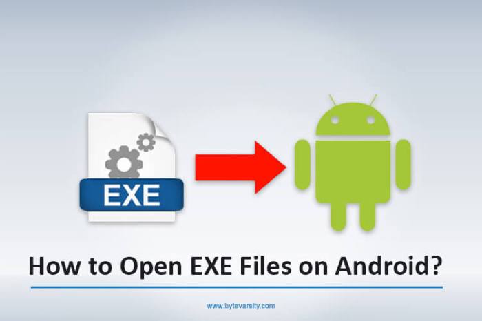 Cara membuka file exe di android