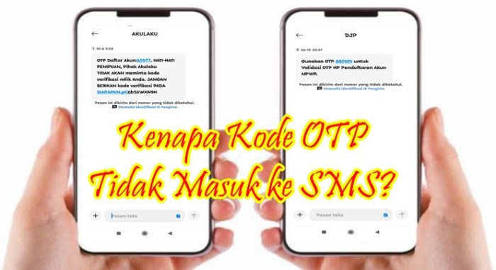 Cara agar kode otp masuk ke sms