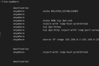 Perintah iptables