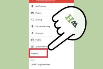 Cara log out gmail di android