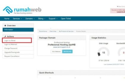 Clientzone rumahweb