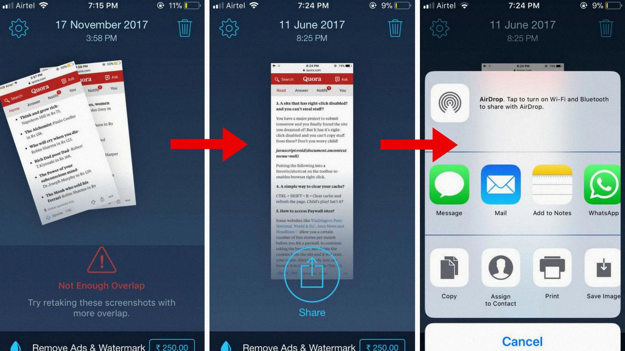 Cara screenshot panjang di iphone